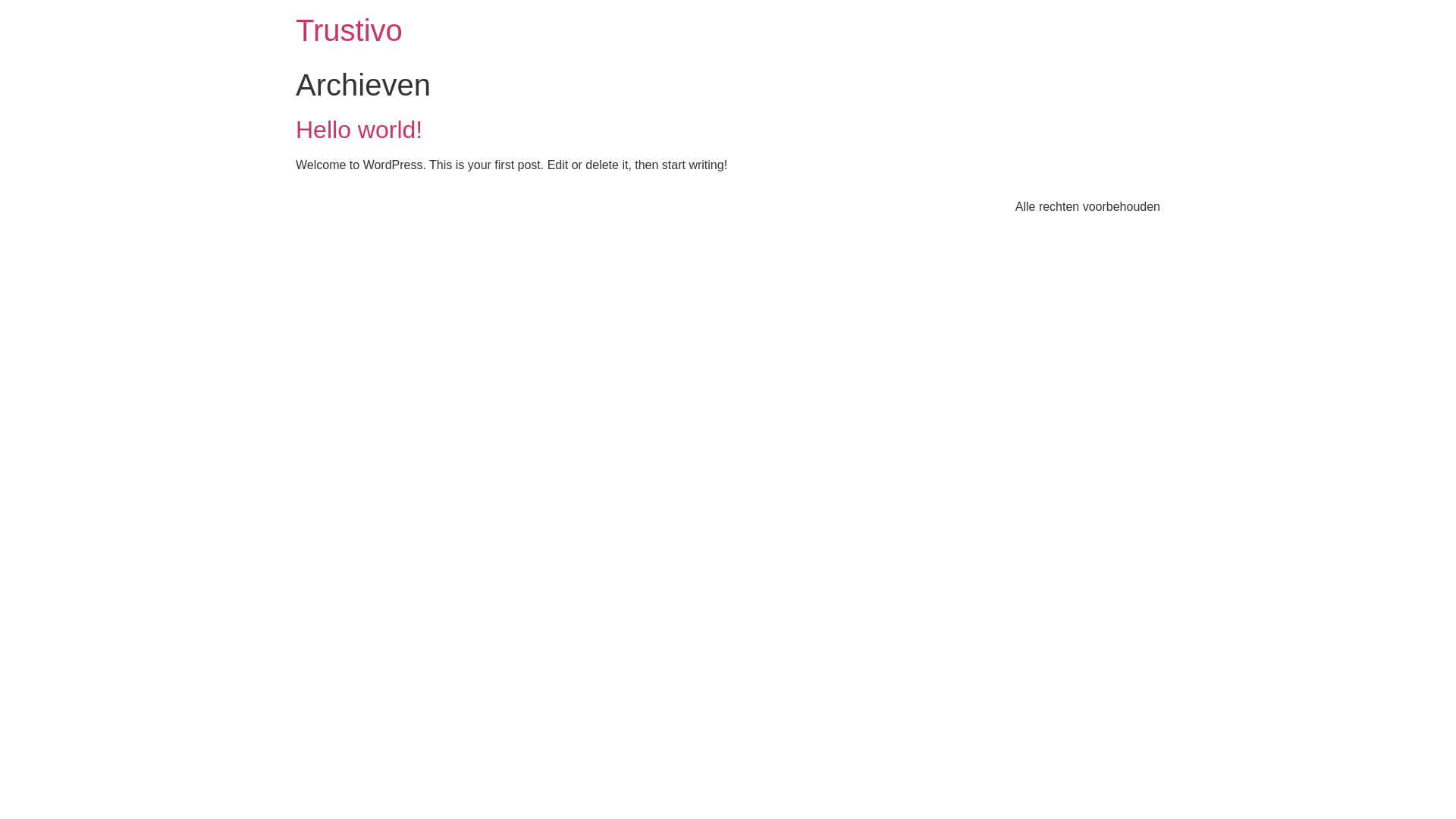 website screenshot of https://trustivo.be/
