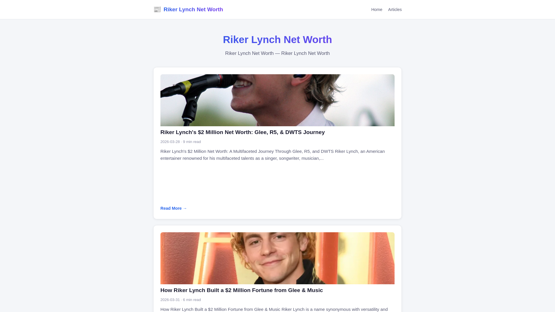 website screenshot of https://riker-lynch-net-worth.pages.dev/