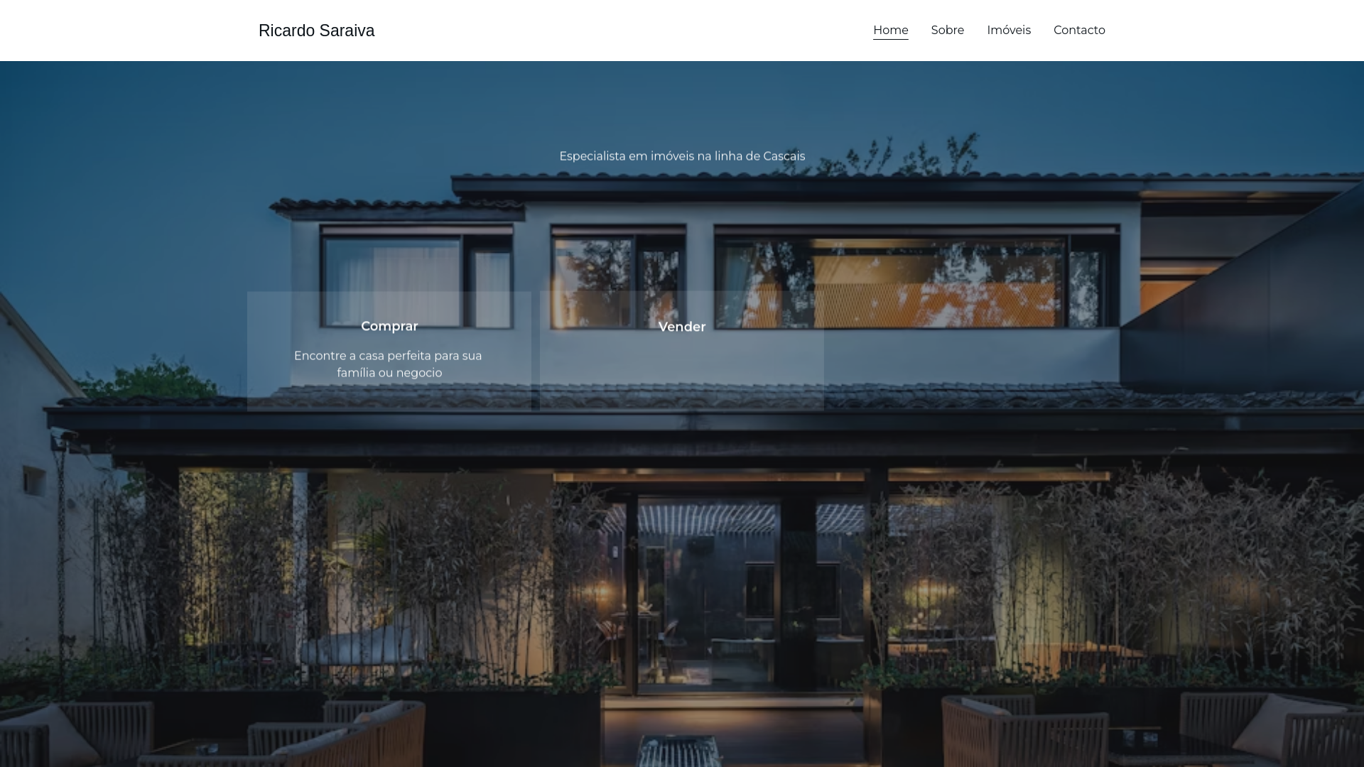 website screenshot of https://ricardosaraiva.store/