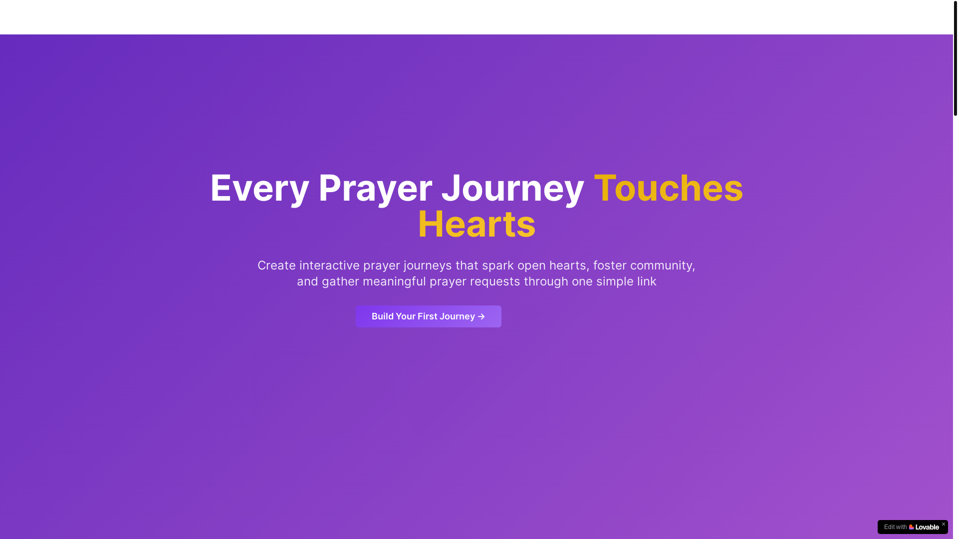 website screenshot of https://prayerinvites.com/