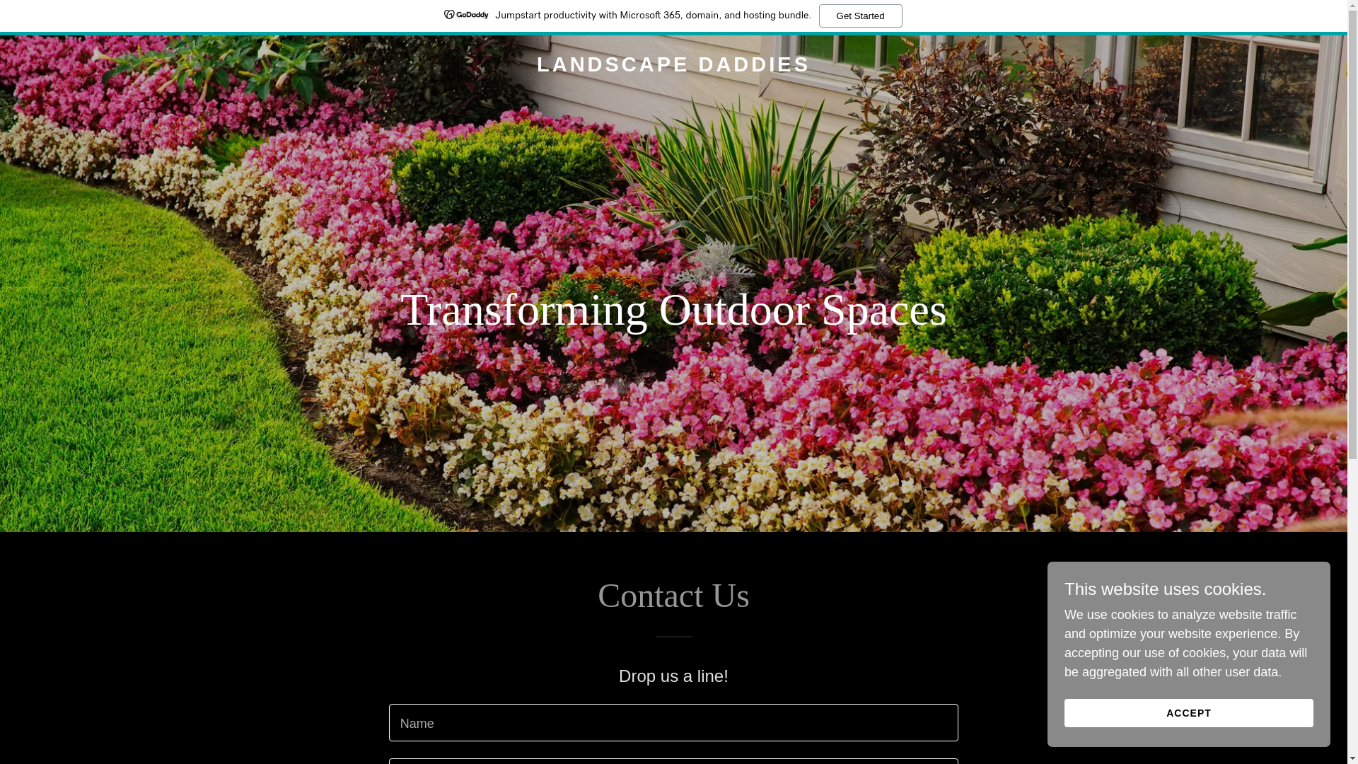website screenshot of https://landscapedaddies.com/