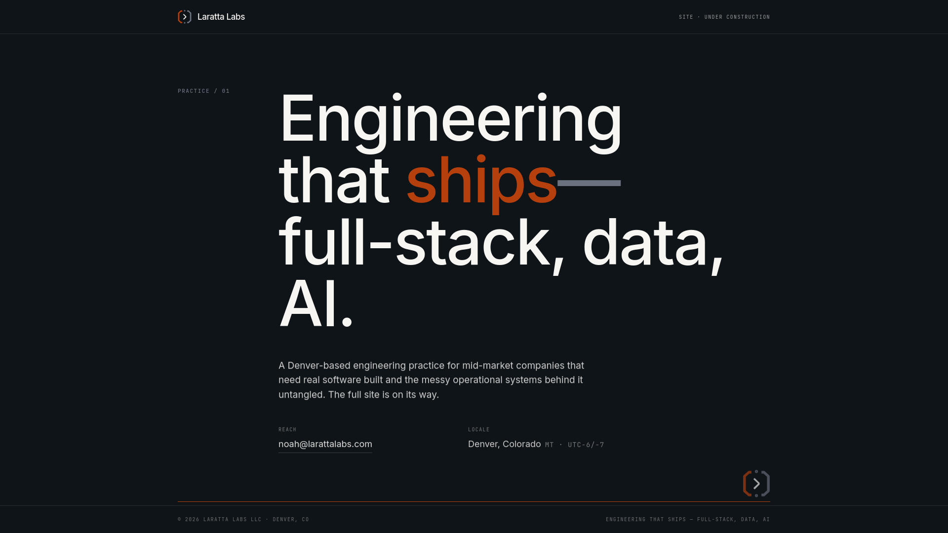 website screenshot of https://larattalabs.pages.dev/