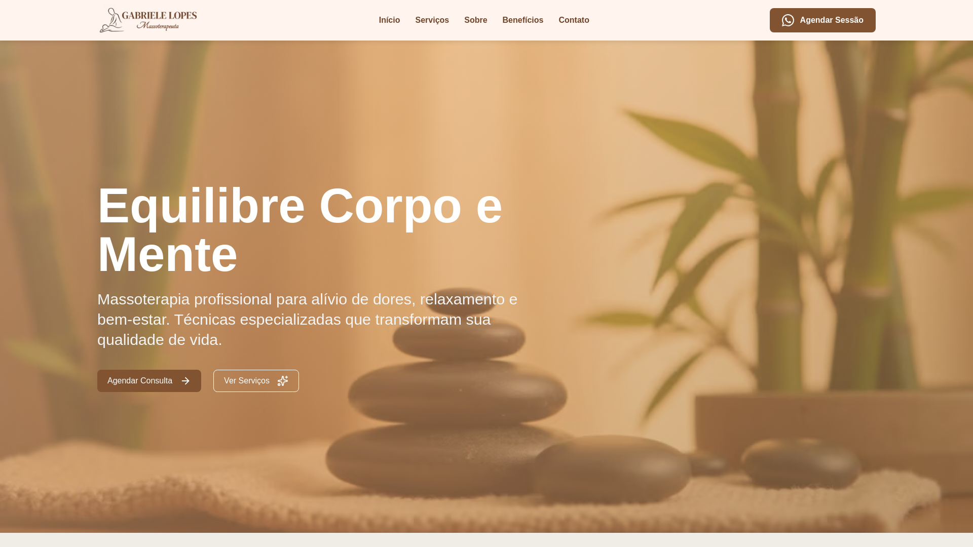 website screenshot of https://fisiogabrielelopes.com.br