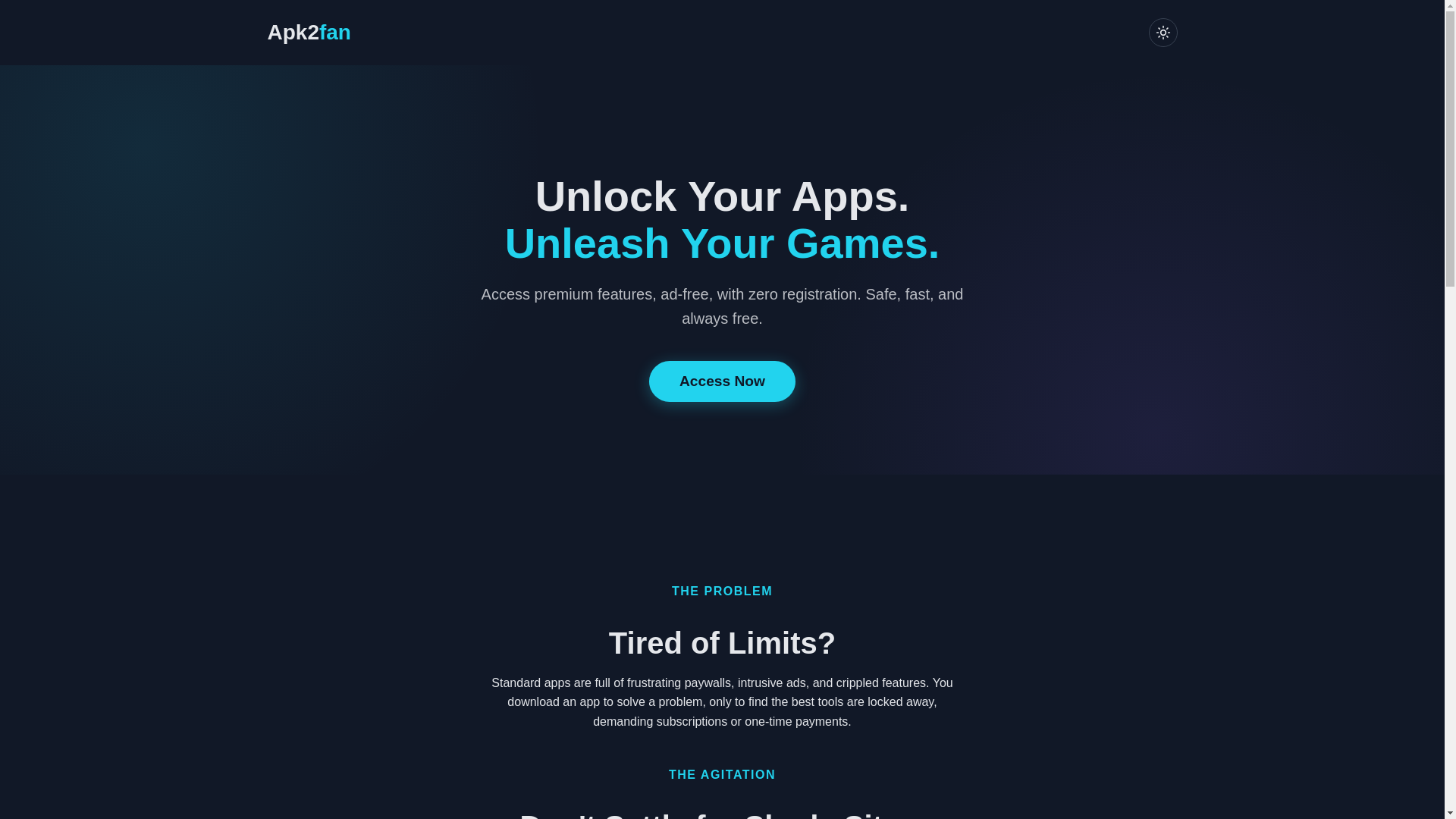 website screenshot of https://apk2fanorg.pages.dev/