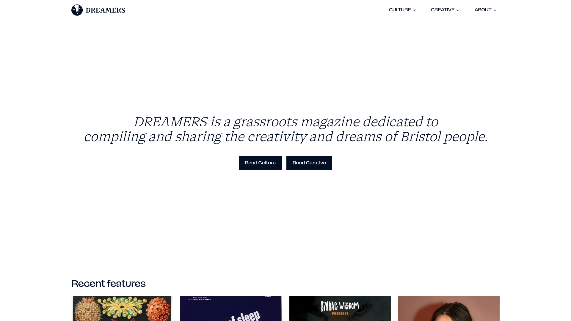 website screenshot of https://dreamers-61k.pages.dev/