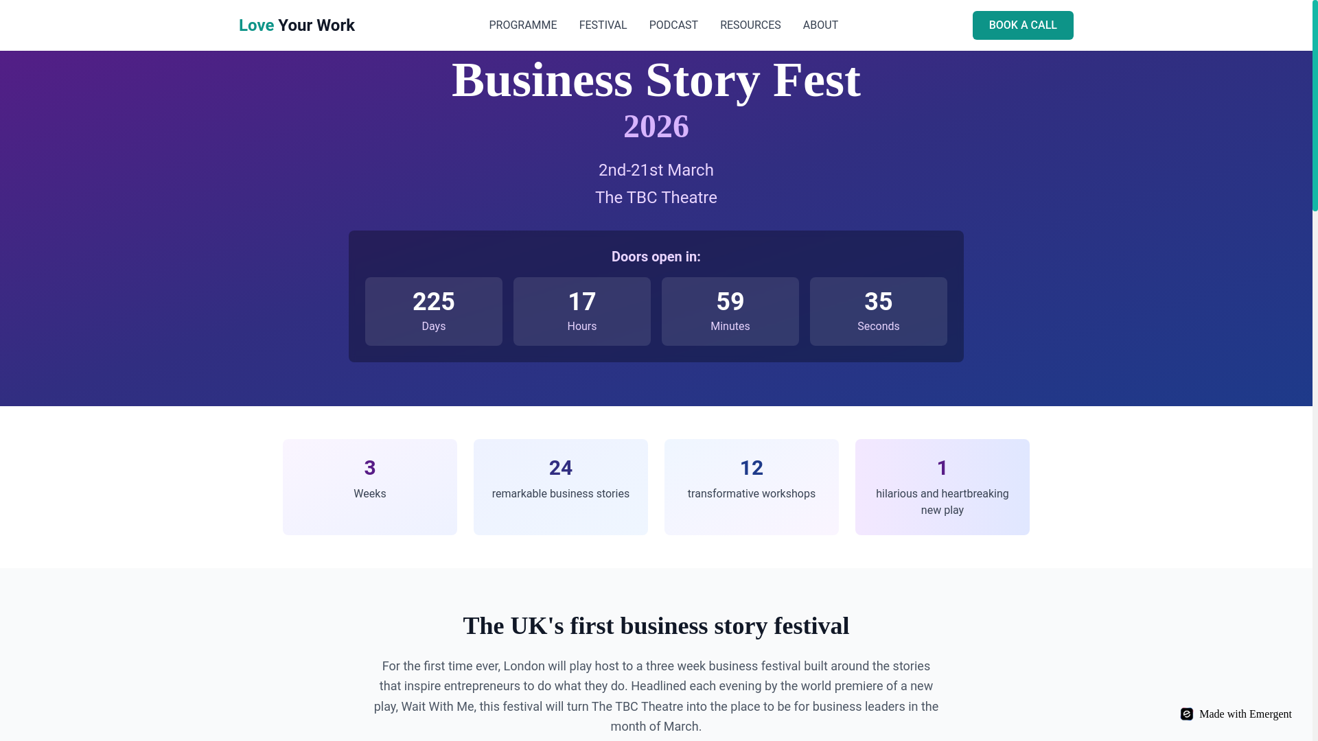 website screenshot of https://londonbusinessfestival.com/