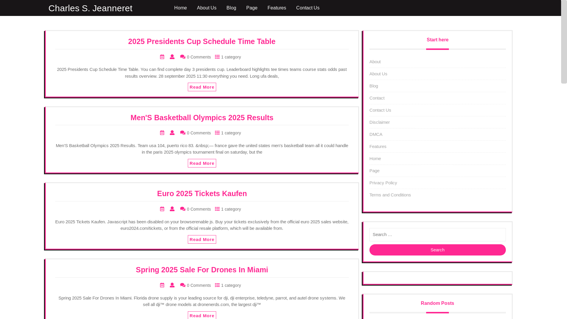 website screenshot of https://charlessjeanneret.pages.dev/