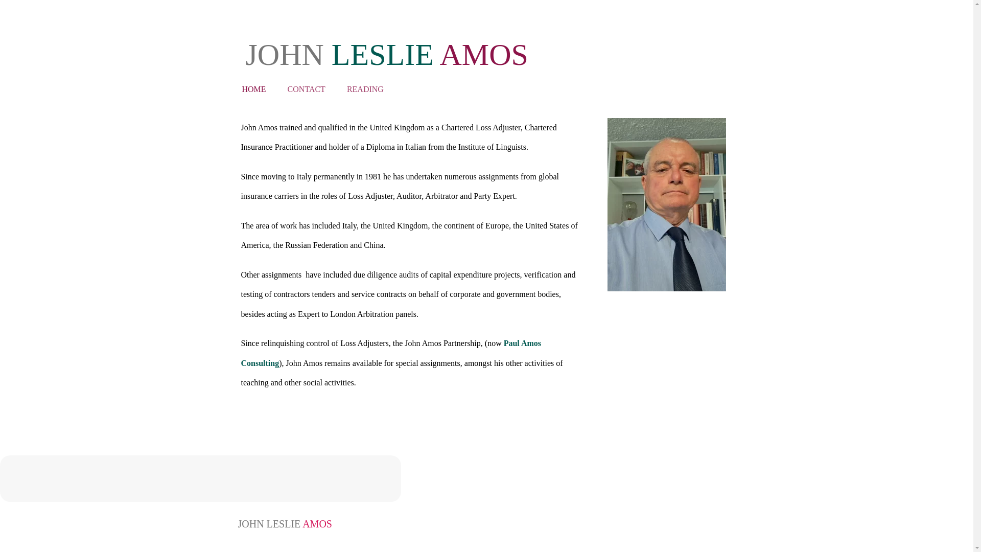 website screenshot of https://johnleslieamos.it/
