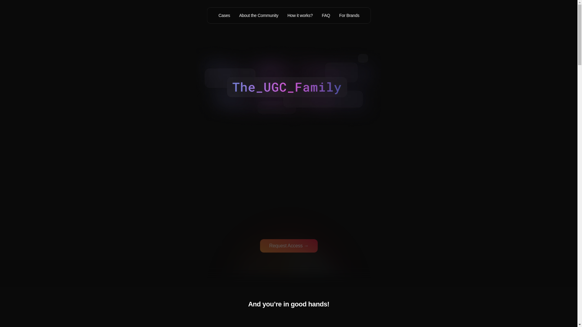 website screenshot of https://generatedugc.com/