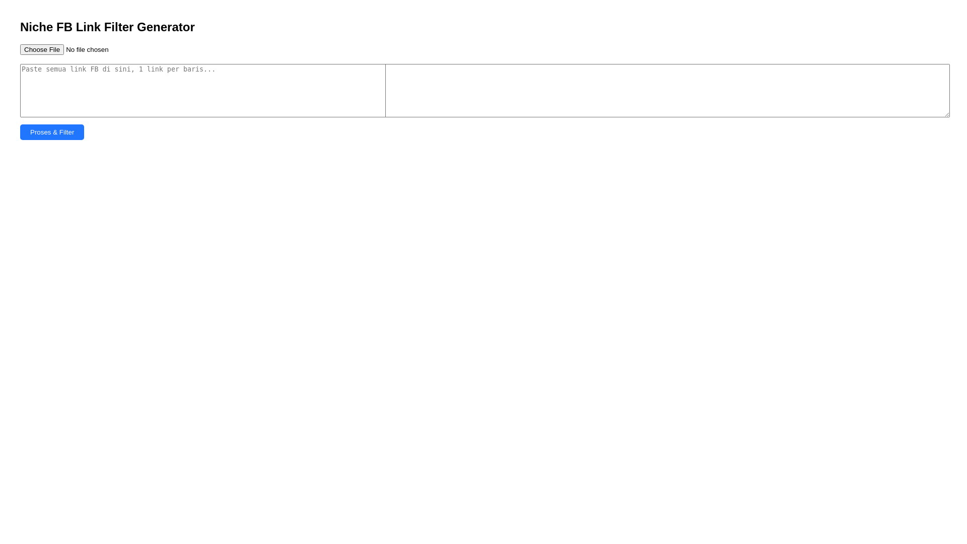 website screenshot of https://niche-filter-generator2.pages.dev/