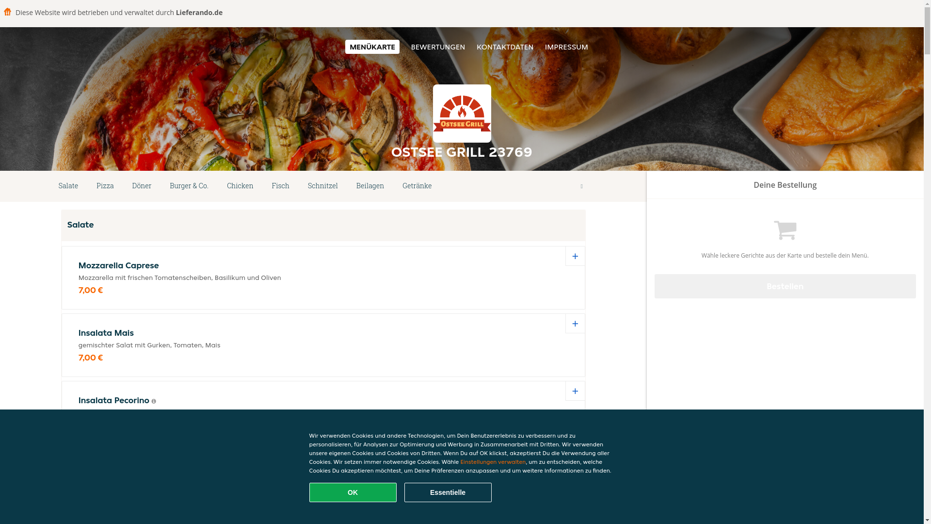 website screenshot of https://ostseegrill-fehmarn.de/