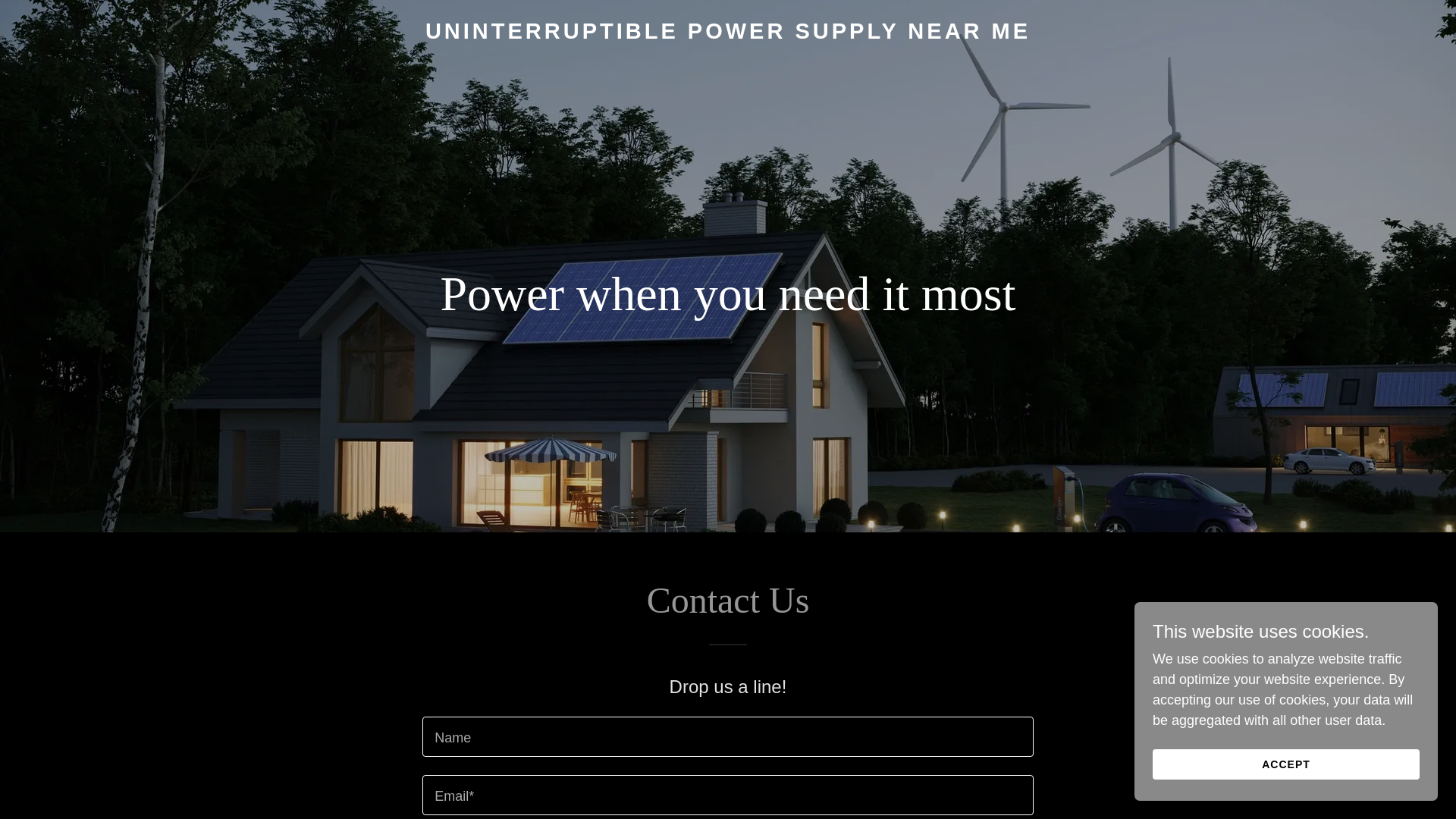 website screenshot of https://uninterruptiblepowersupplynearme.com/