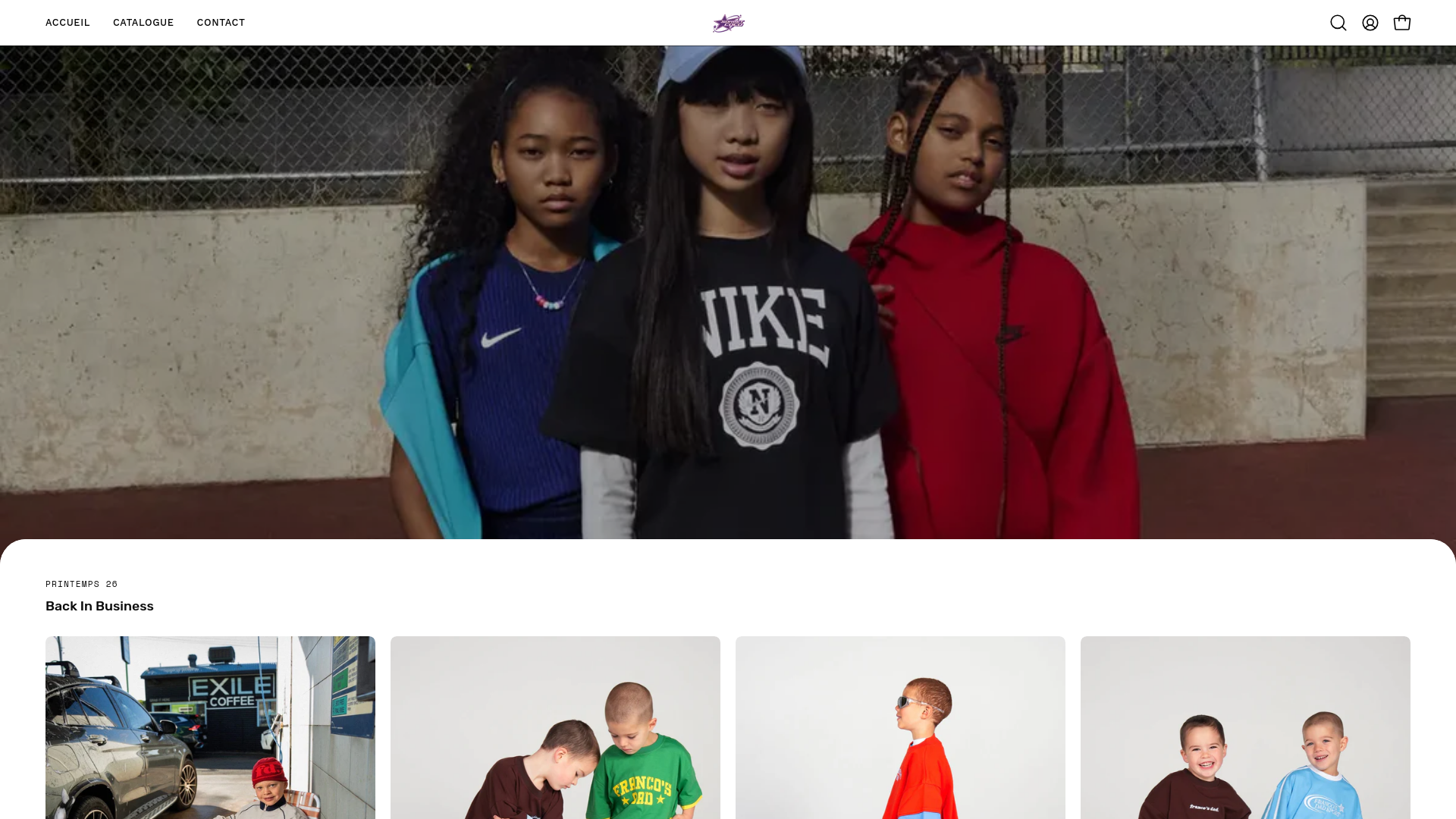 website screenshot of https://sorbetcoco.be/