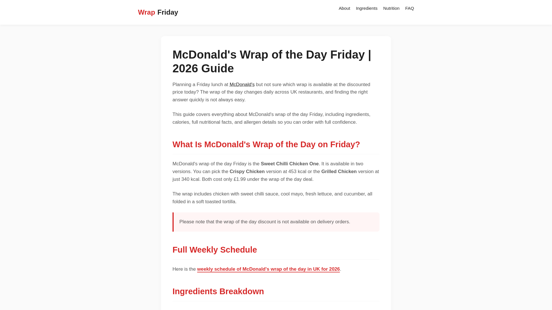 website screenshot of https://wrapoftheday-friday.pages.dev/
