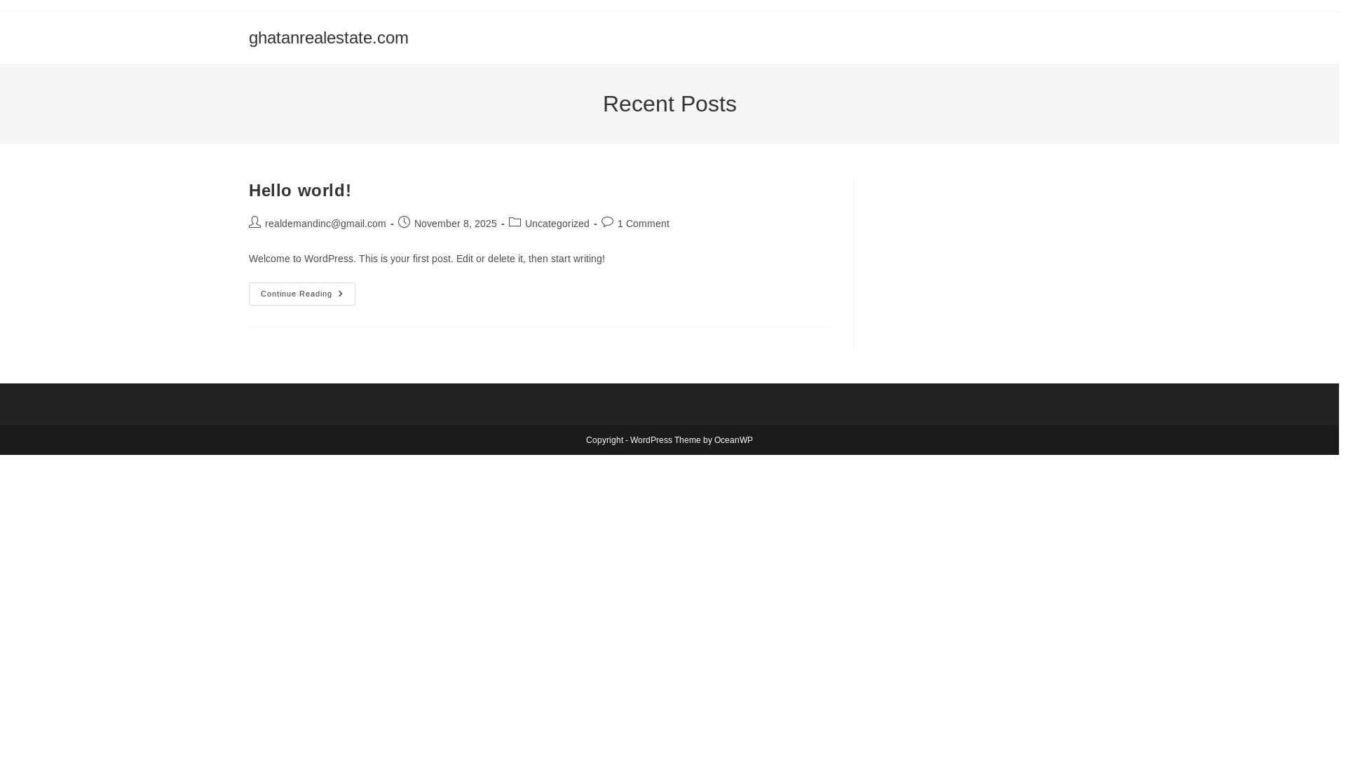 website screenshot of https://ghatanrealestate.com/