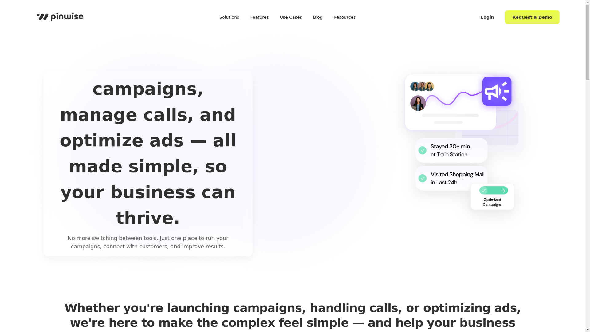 website screenshot of https://pinwise-landing-page-dev13.pages.dev/