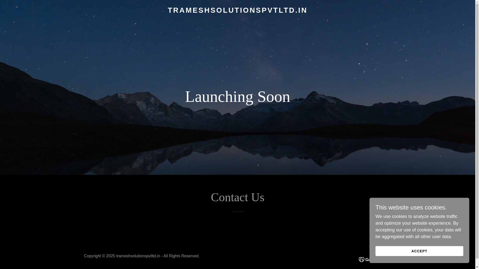 website screenshot of https://trameshsolutionspvtltd.in/