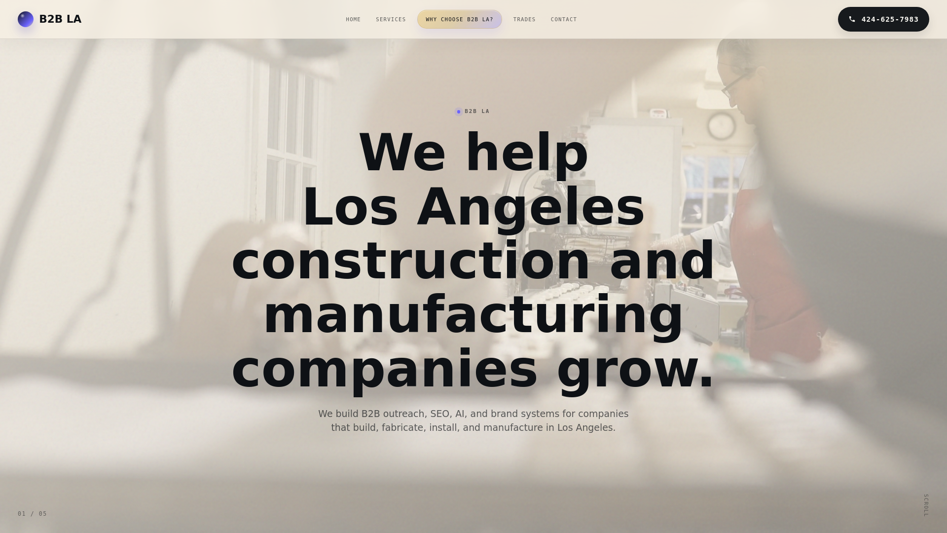 website screenshot of https://b2bla.pages.dev/