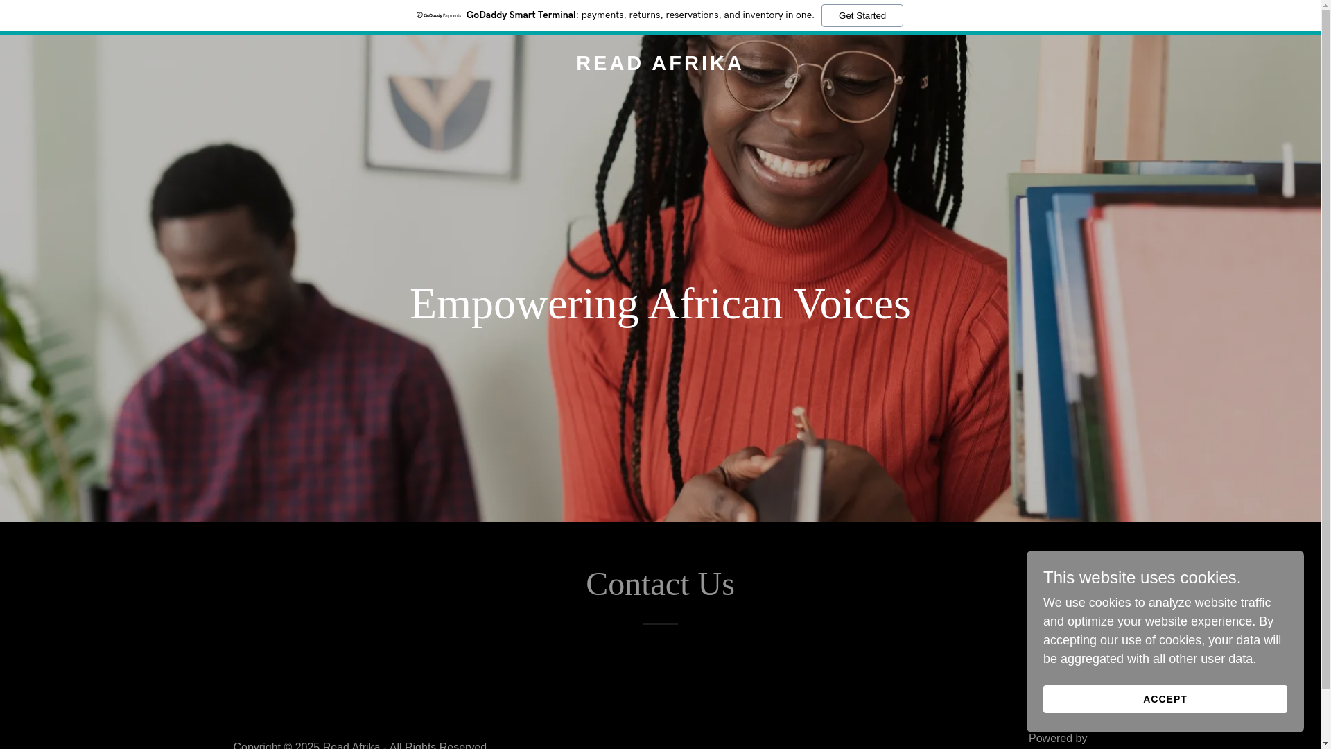 website screenshot of https://readafrika.africa/