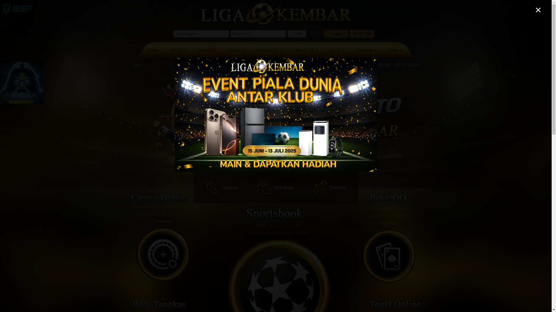 website screenshot of https://ligakembarpro.online/