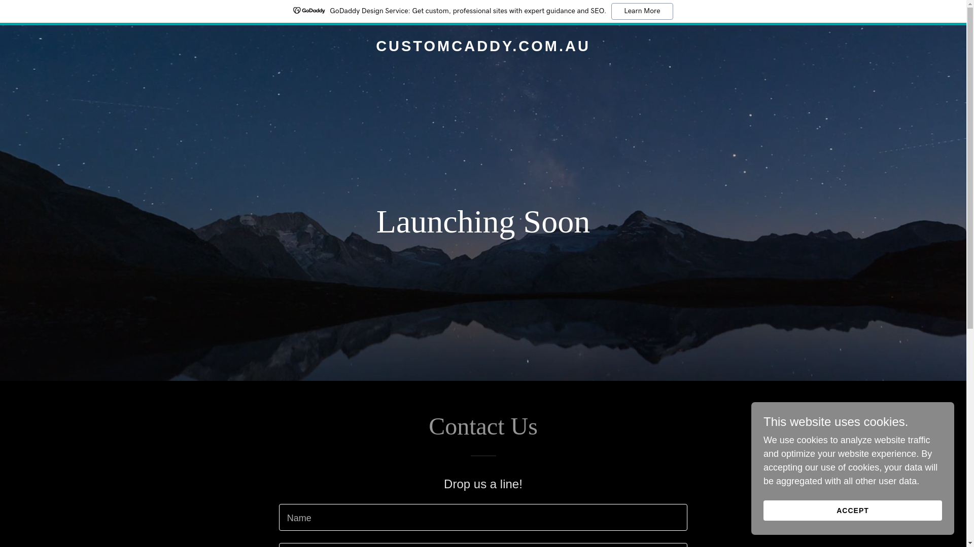 website screenshot of https://customcaddy.com.au/