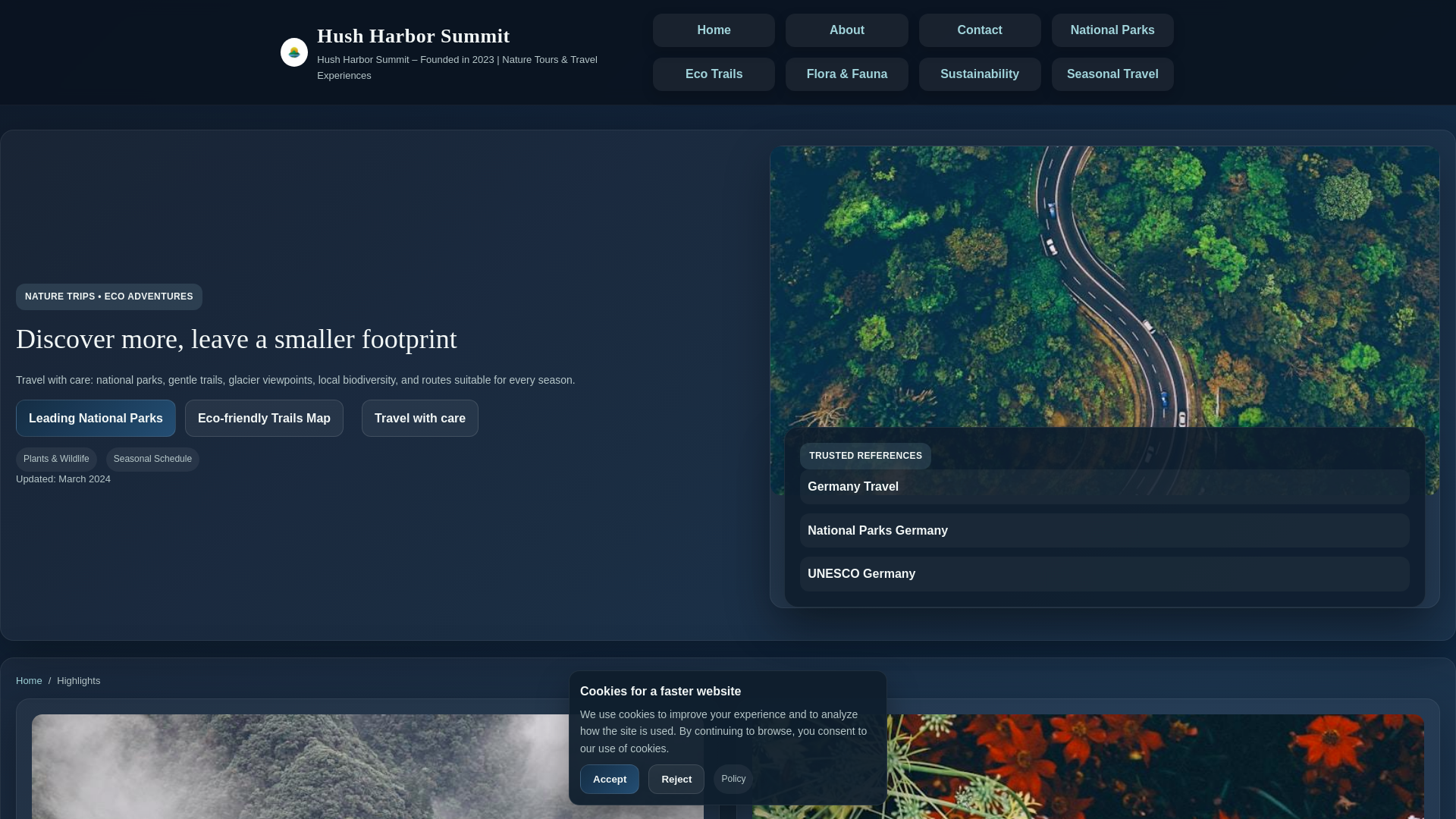 website screenshot of https://hushharborsummit.vu/