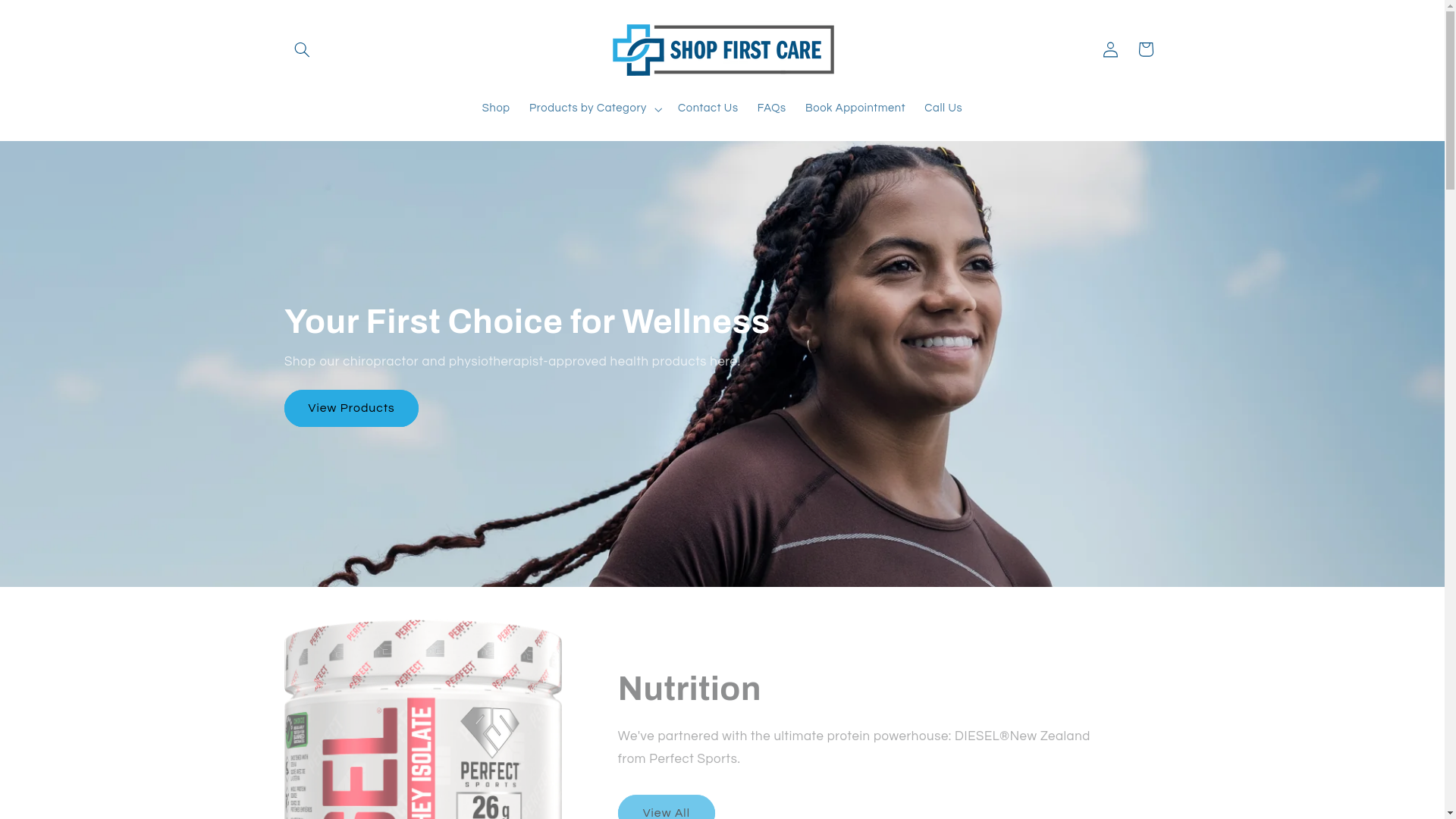 website screenshot of https://shopfirstcare.ca/