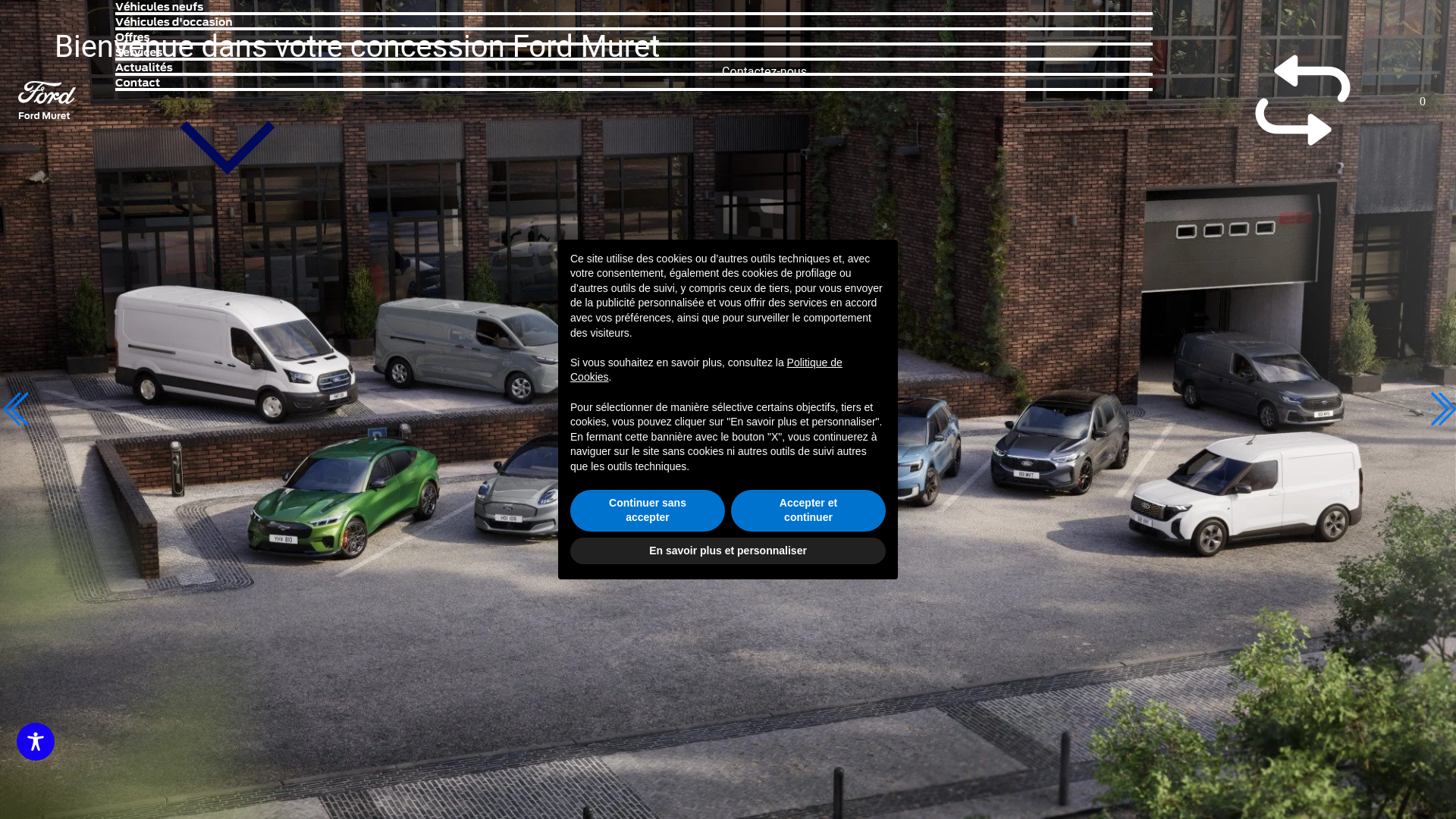 website screenshot of https://ford-muret.fr
