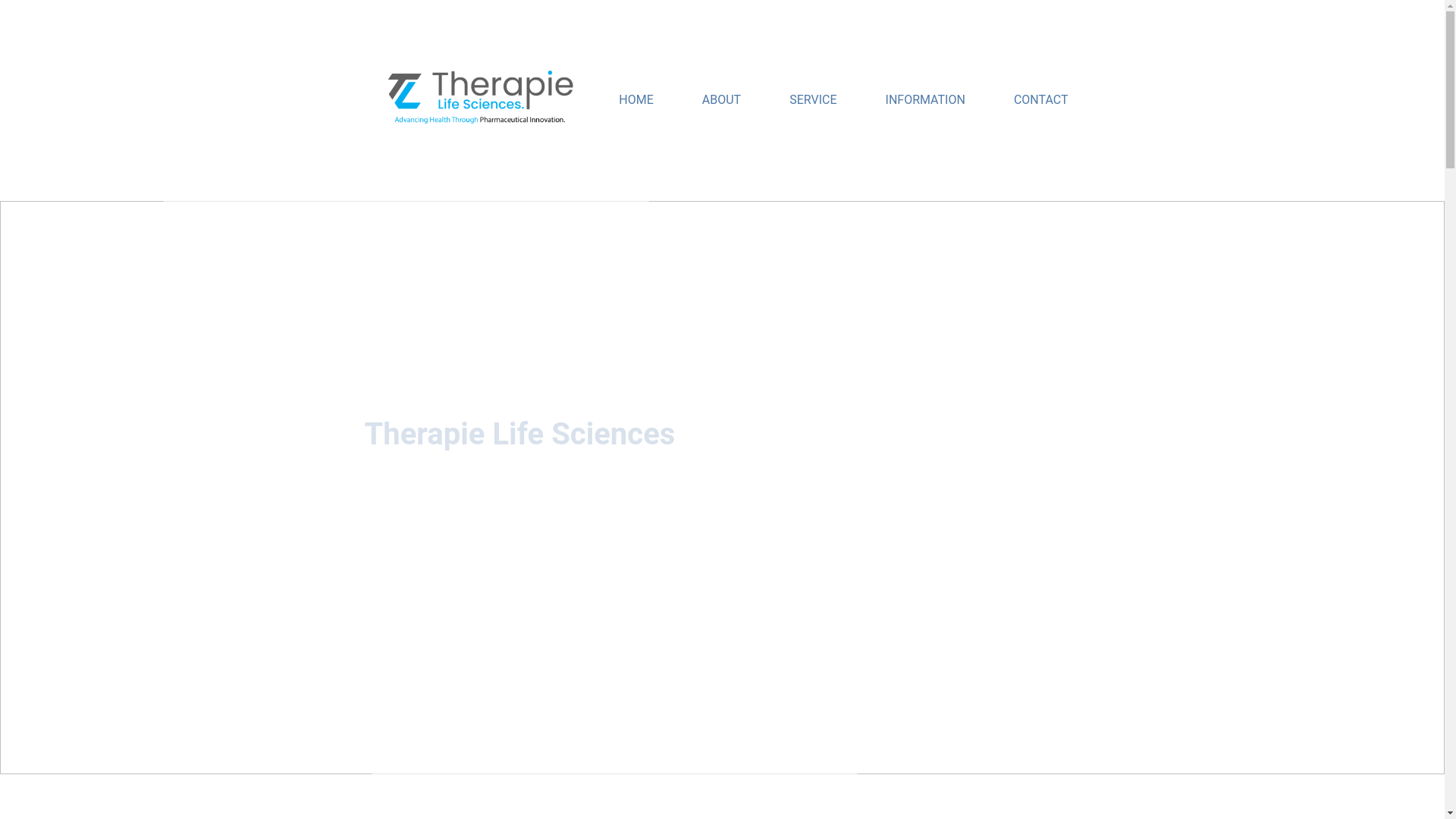 website screenshot of https://therapielifesciences.co.za/