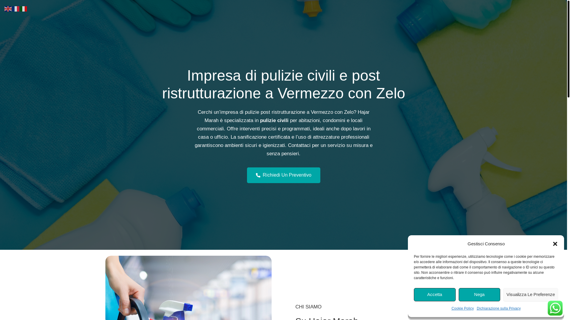 website screenshot of https://hajarmarahmultiservice.it/
