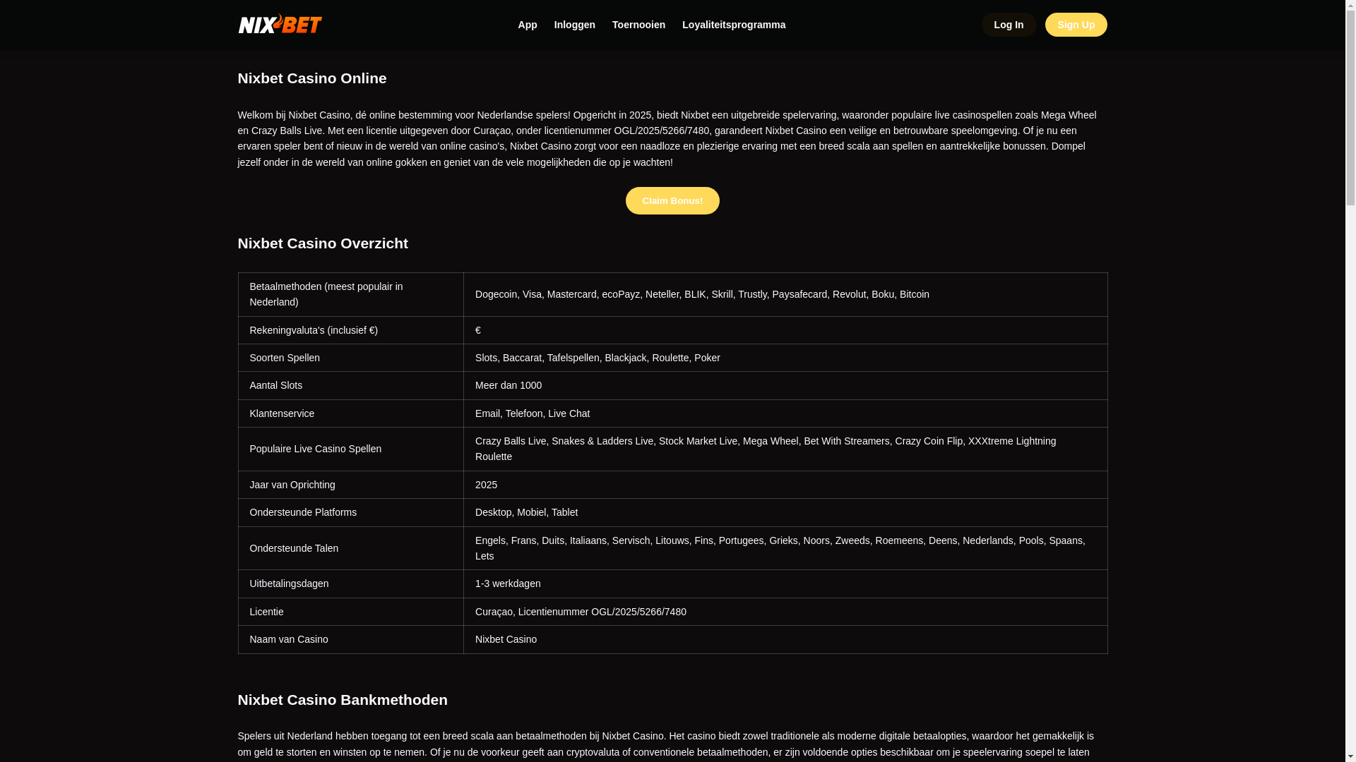 website screenshot of https://nixbet-netherlands-nl.pages.dev/