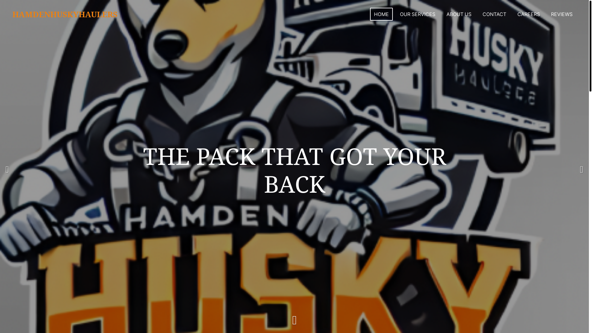 website screenshot of https://hamdenhusky.com/