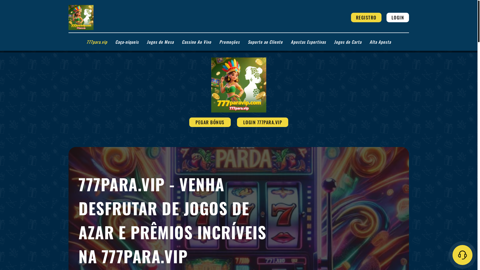 website screenshot of https://777paravip.com/