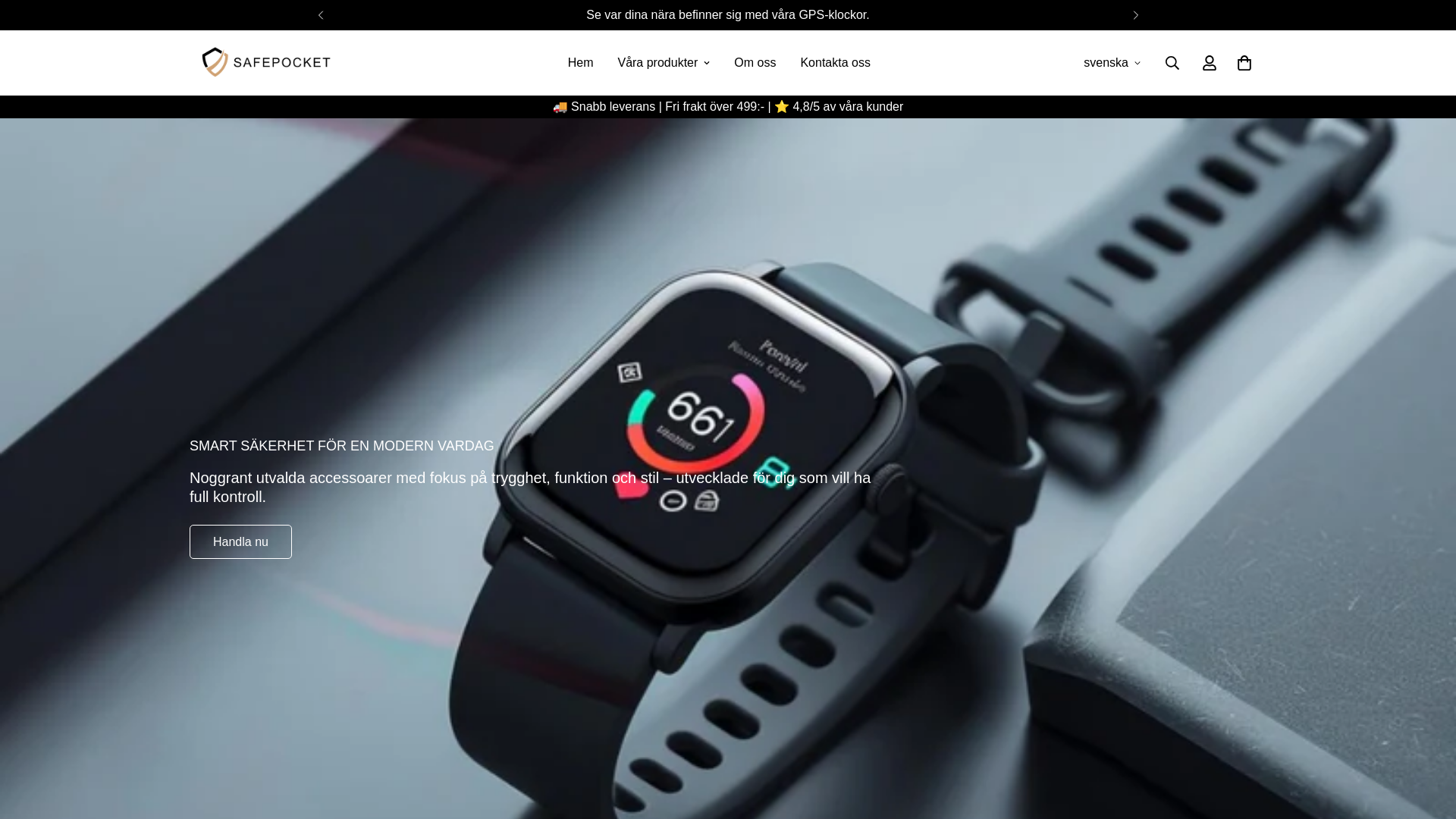 website screenshot of https://safetyzon.se