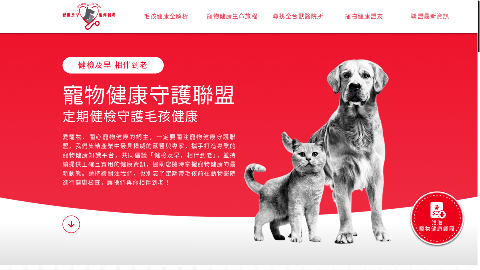 website screenshot of https://healthypets-tw.pages.dev/