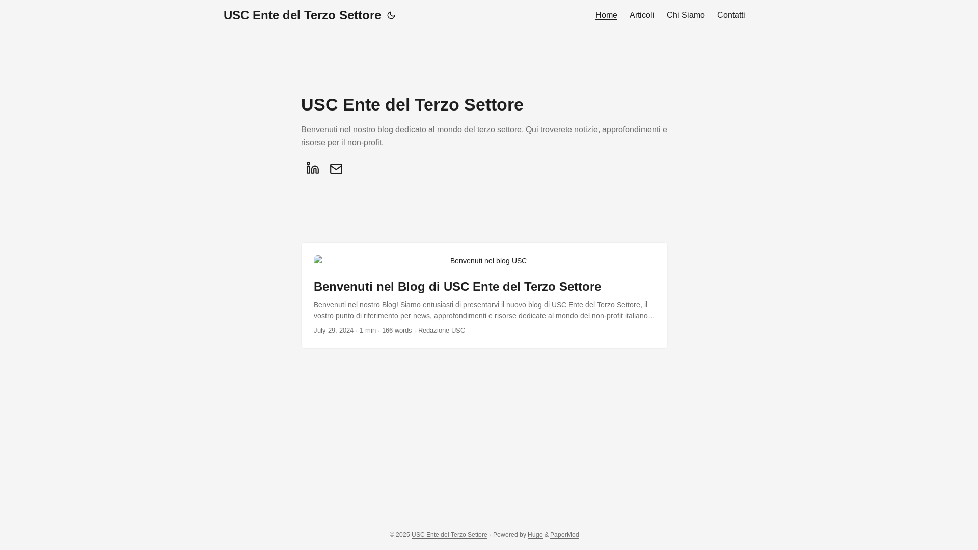 website screenshot of https://uscterzosettore-blog.pages.dev/