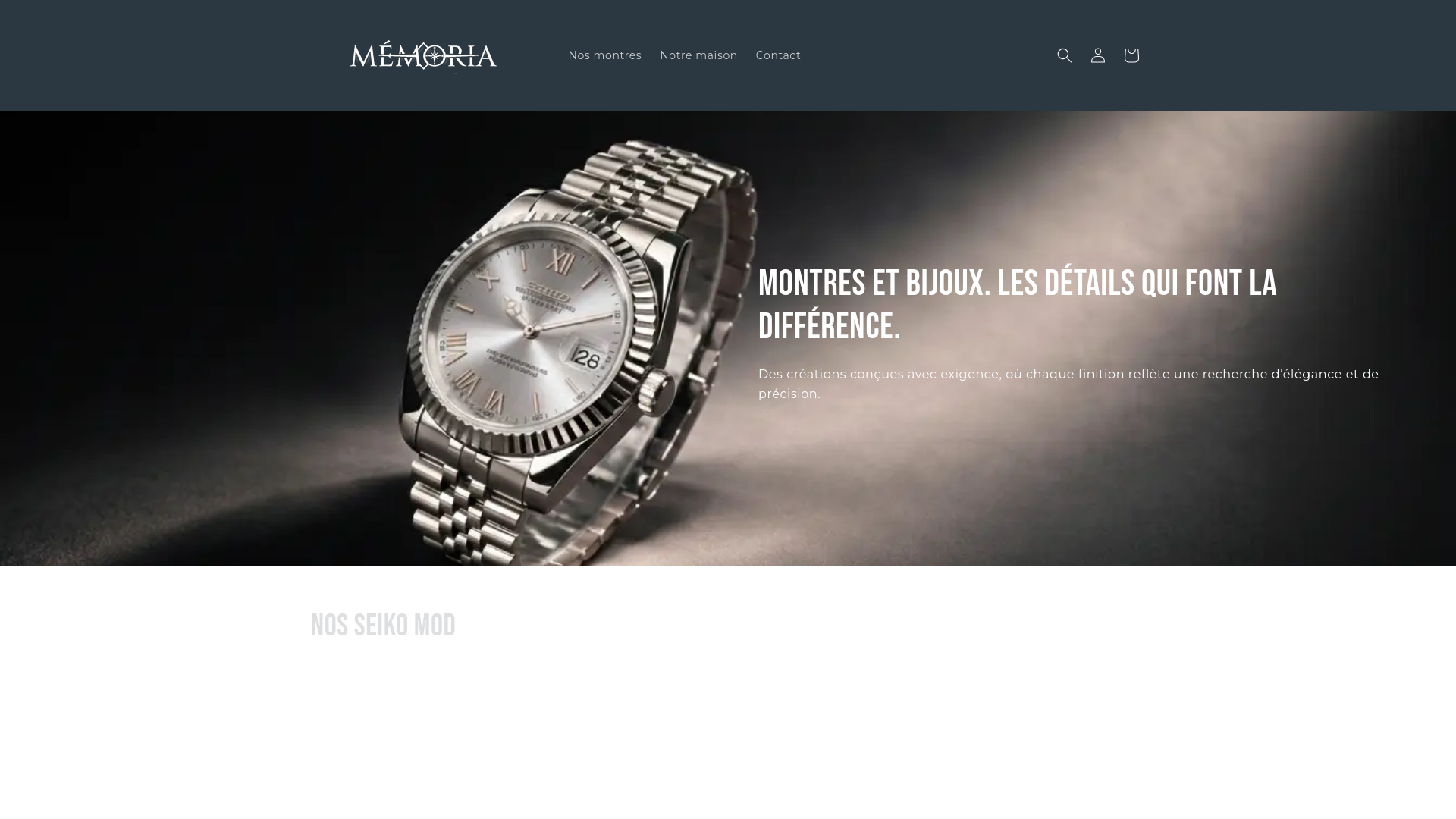 website screenshot of https://memo-ria.com/