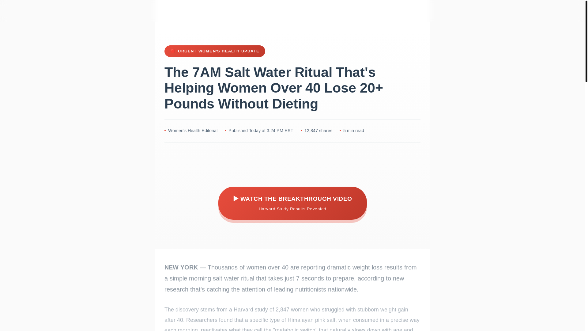 website screenshot of https://newsforwomanhealth.pages.dev/