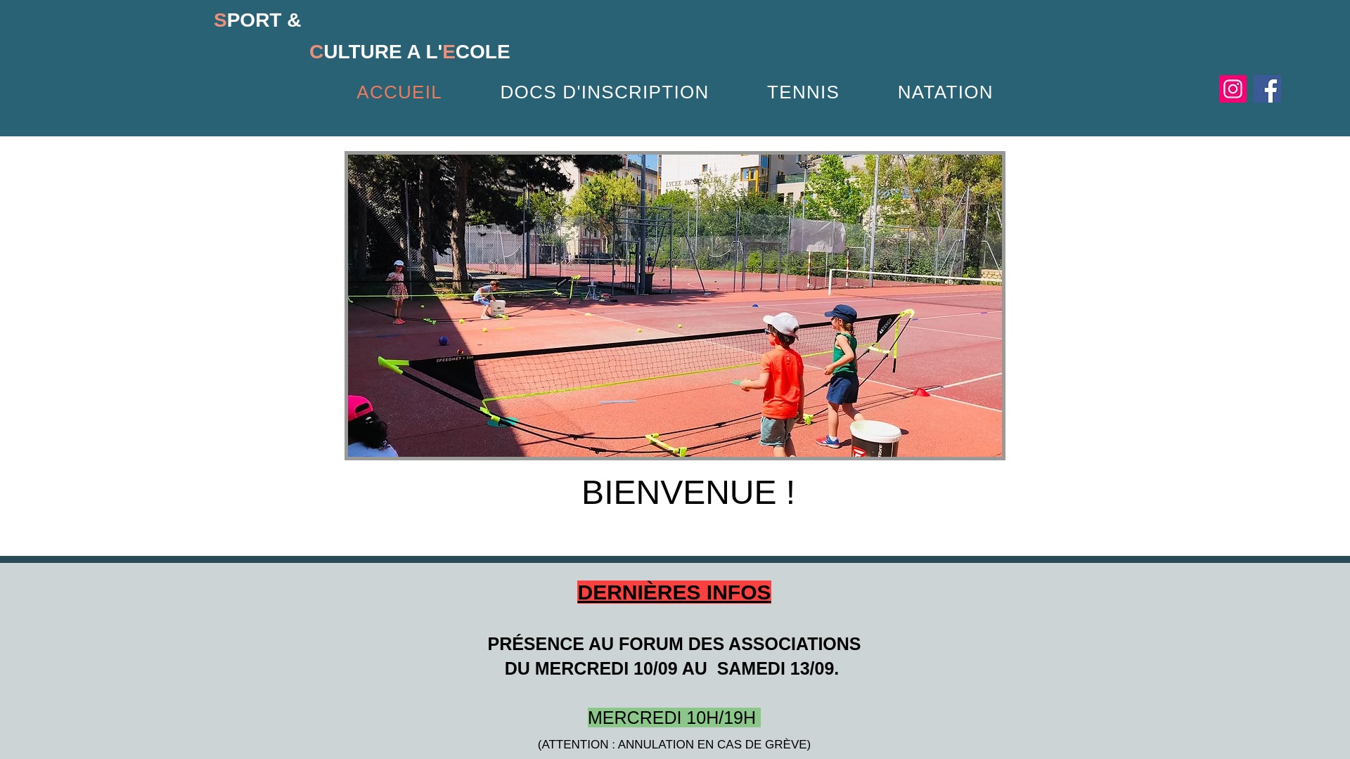 website screenshot of https://sportetcultureparis13.fr/