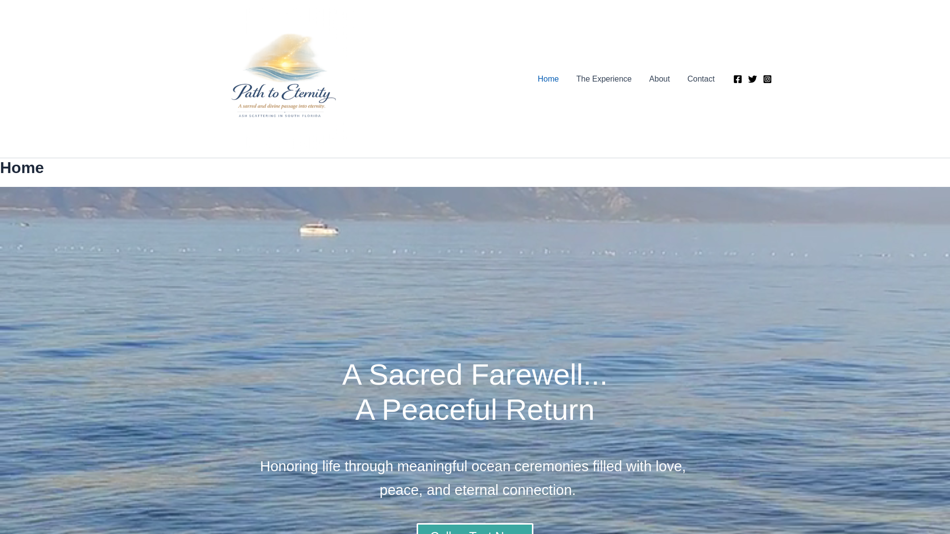 website screenshot of https://pathtoeternity.org