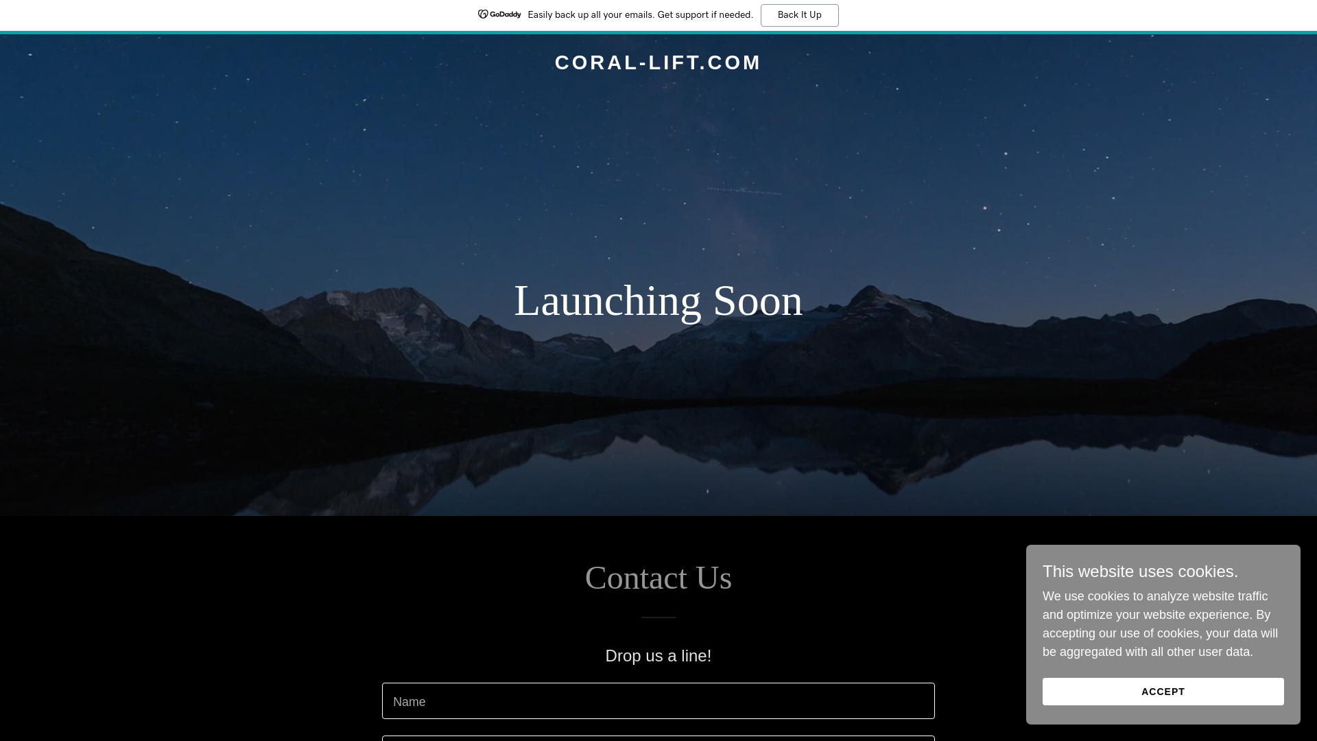 website screenshot of https://coral-lift.com/
