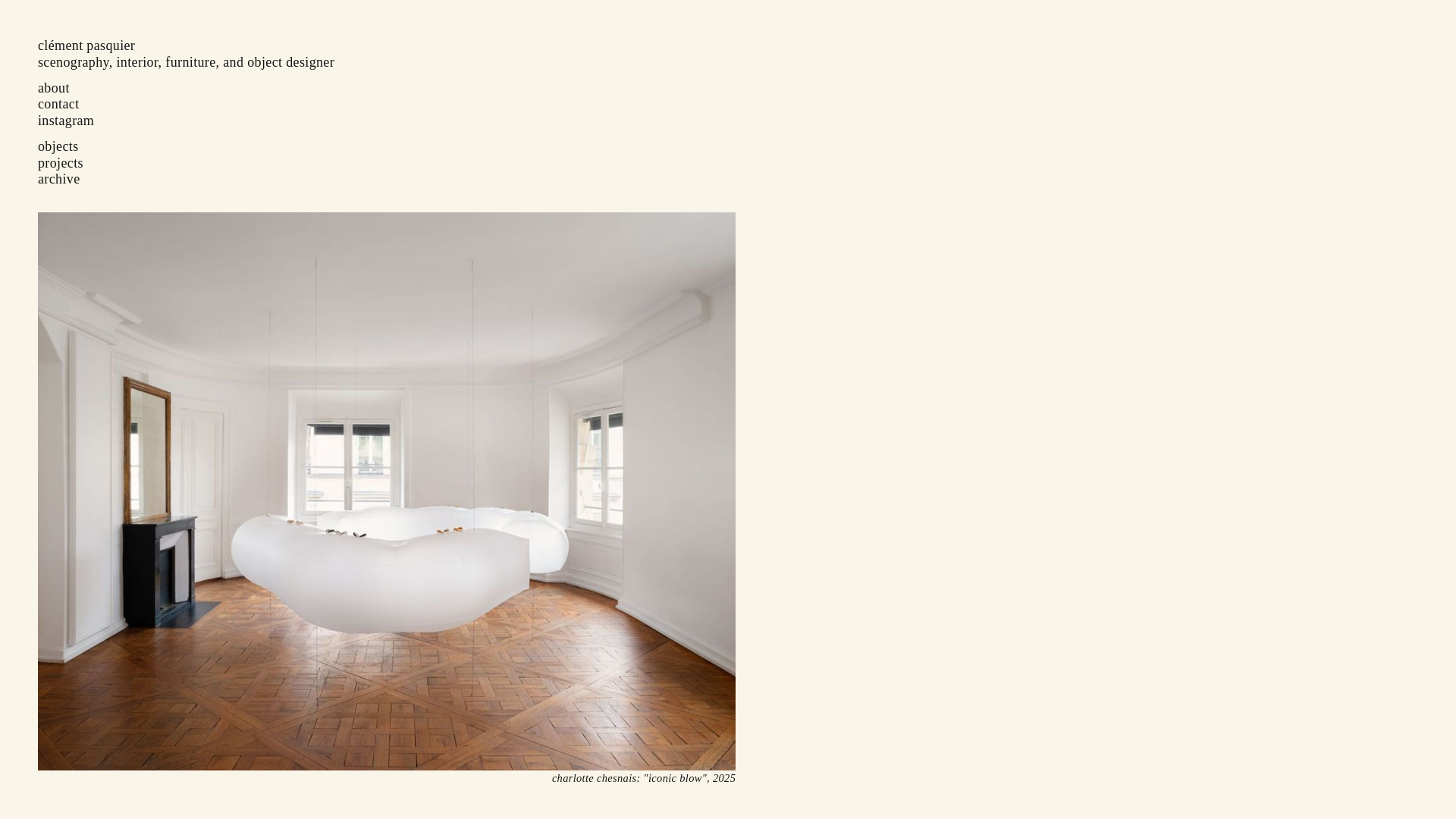 website screenshot of https://clement-pasquier.pages.dev/
