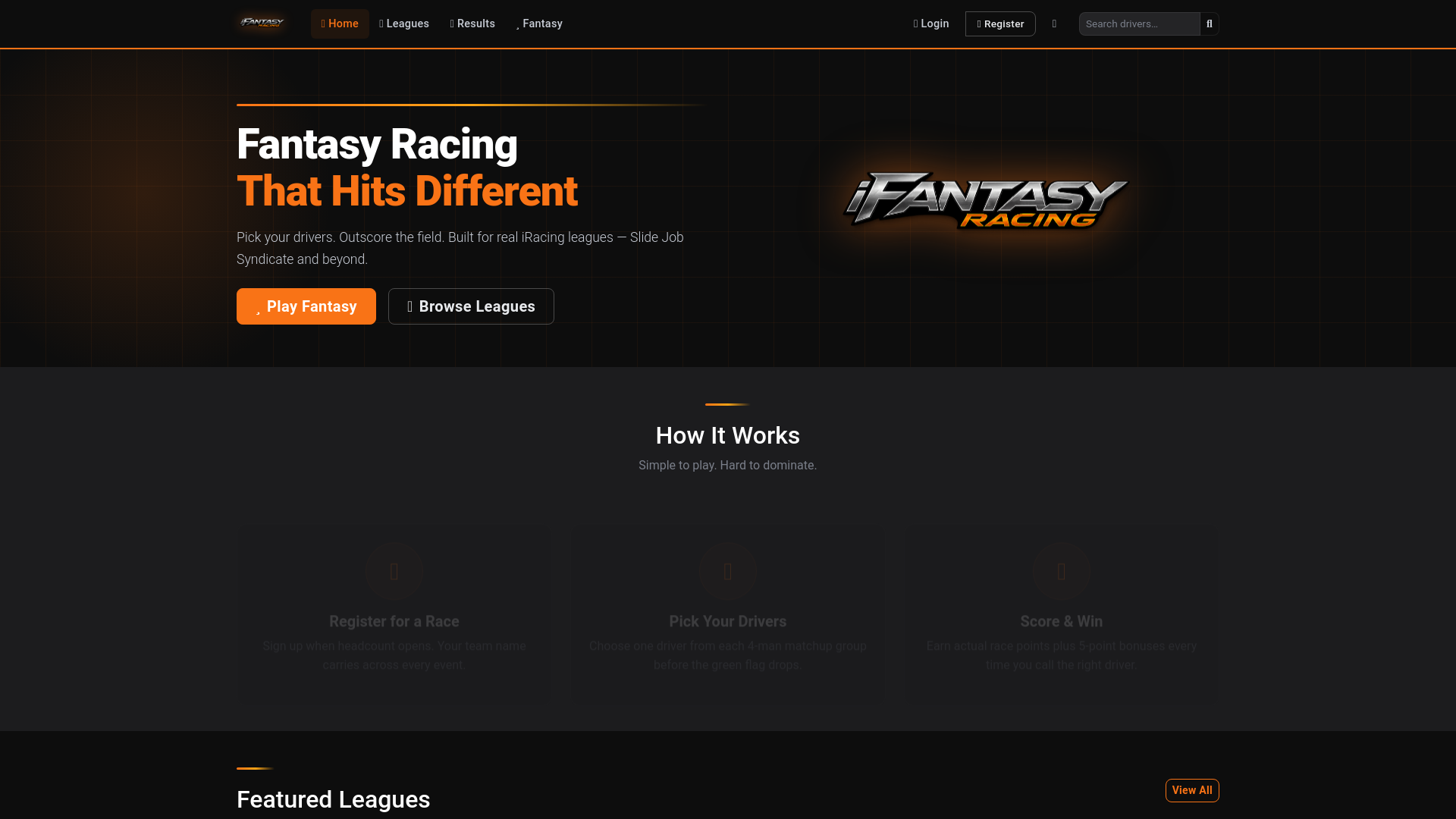 website screenshot of https://ifantasy.org/