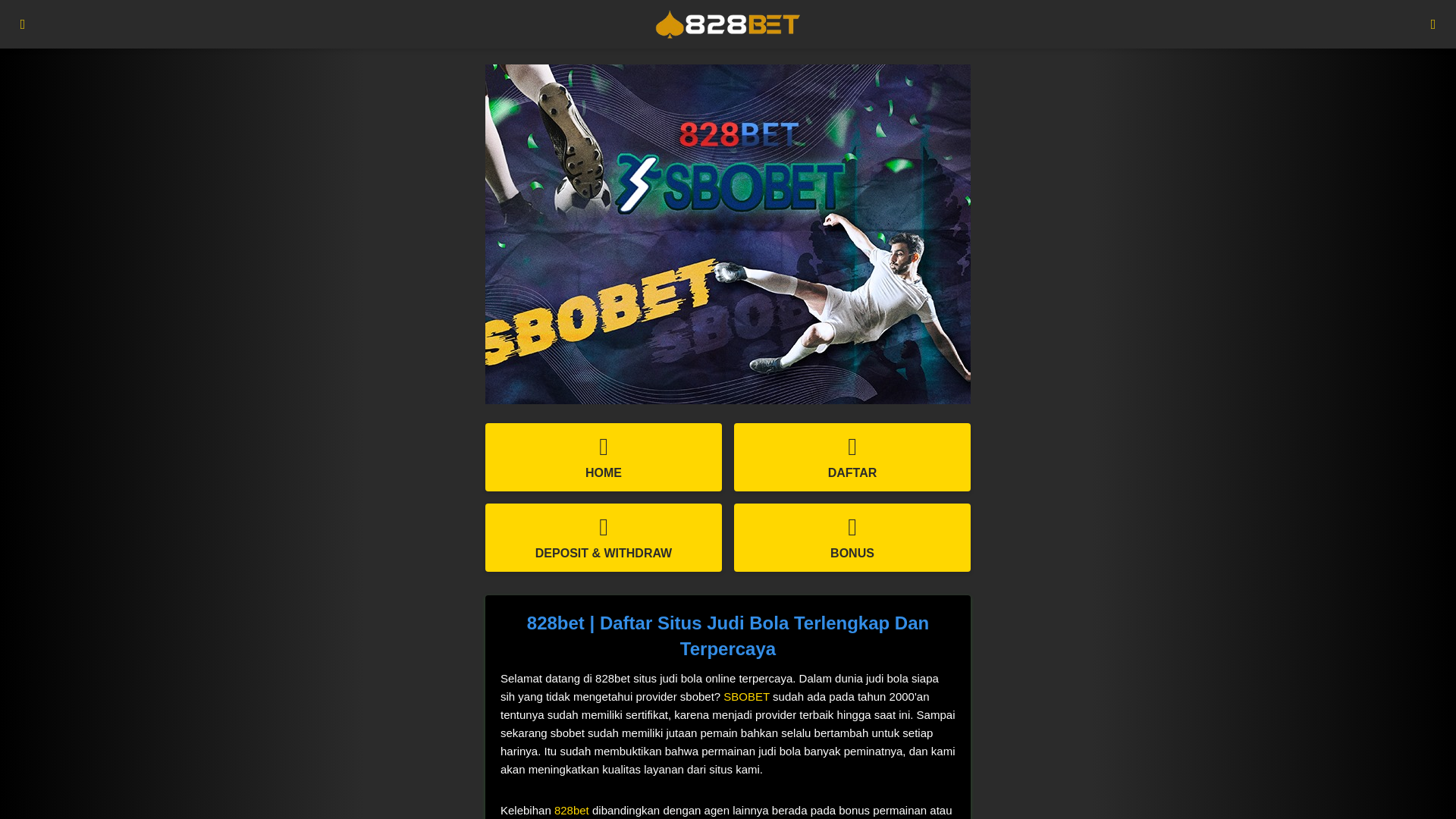 website screenshot of https://amp828betmenyala.site/
