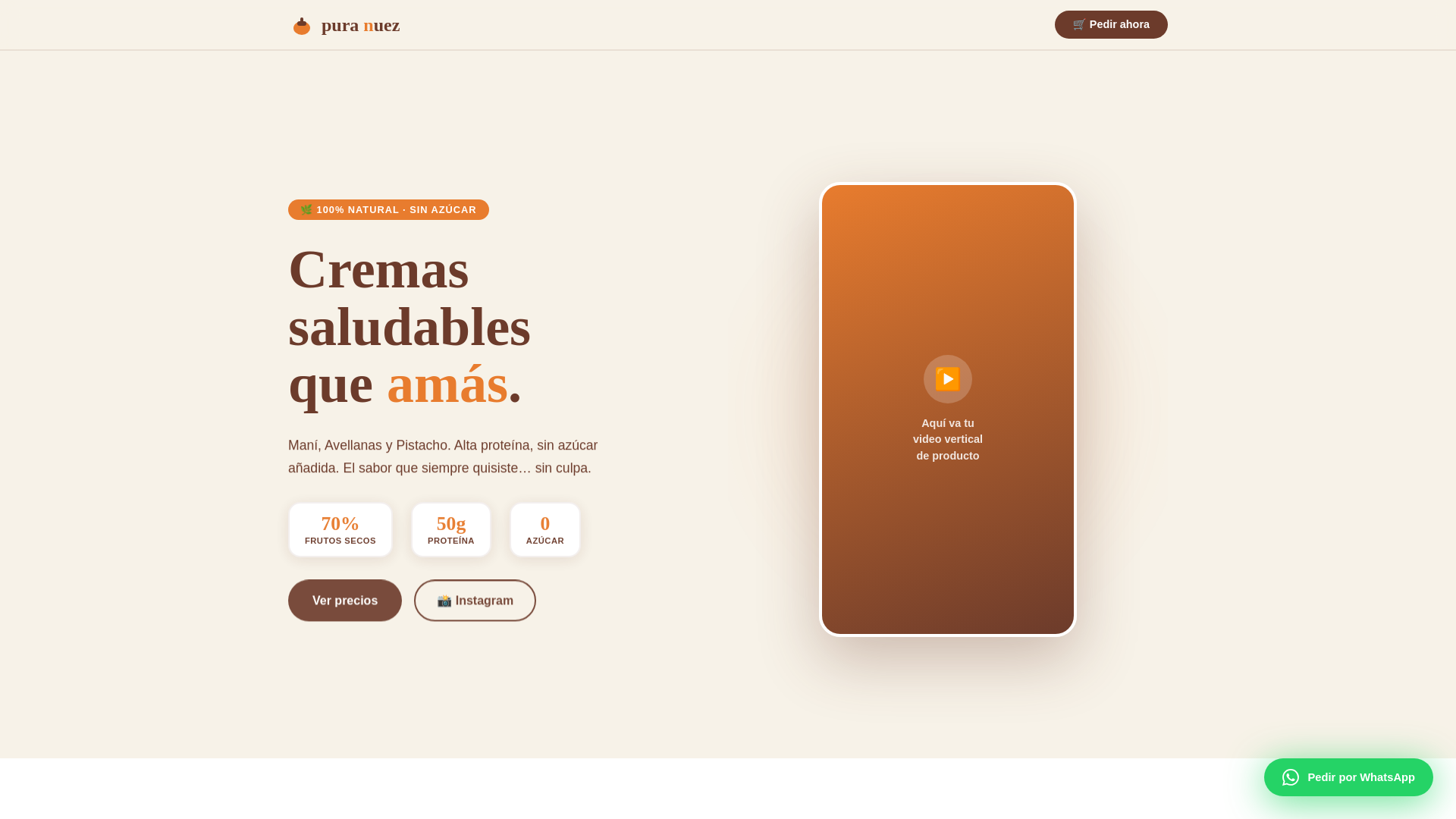 website screenshot of https://pura-nuez.pages.dev/