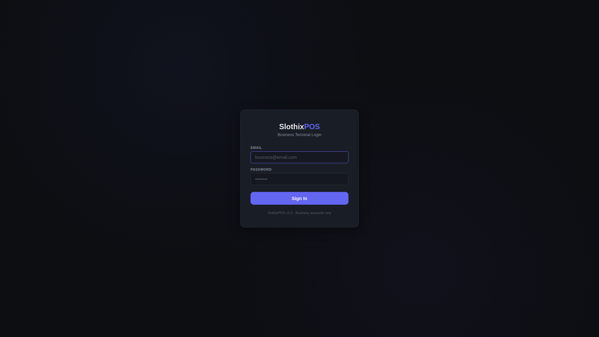 website screenshot of https://slothix-pos.pages.dev/