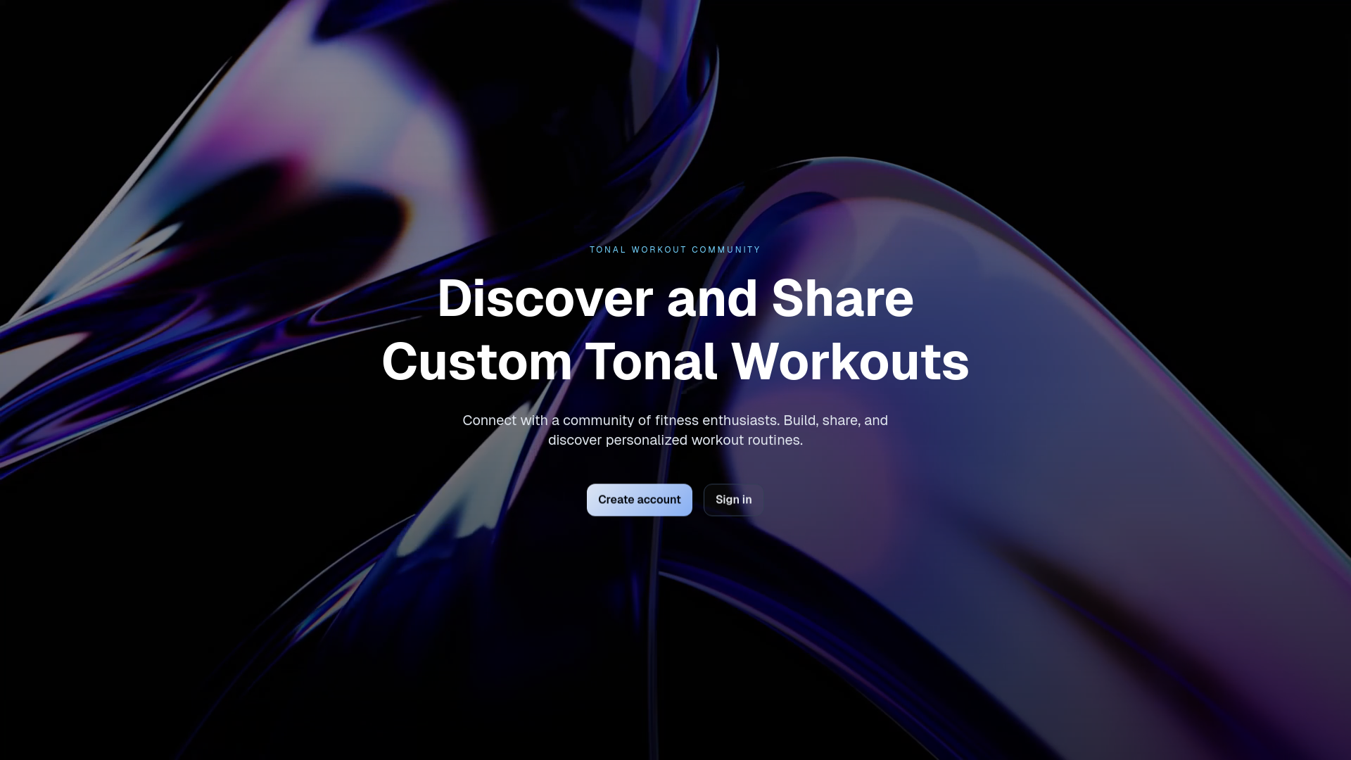 website screenshot of https://tonalcommunity.com/