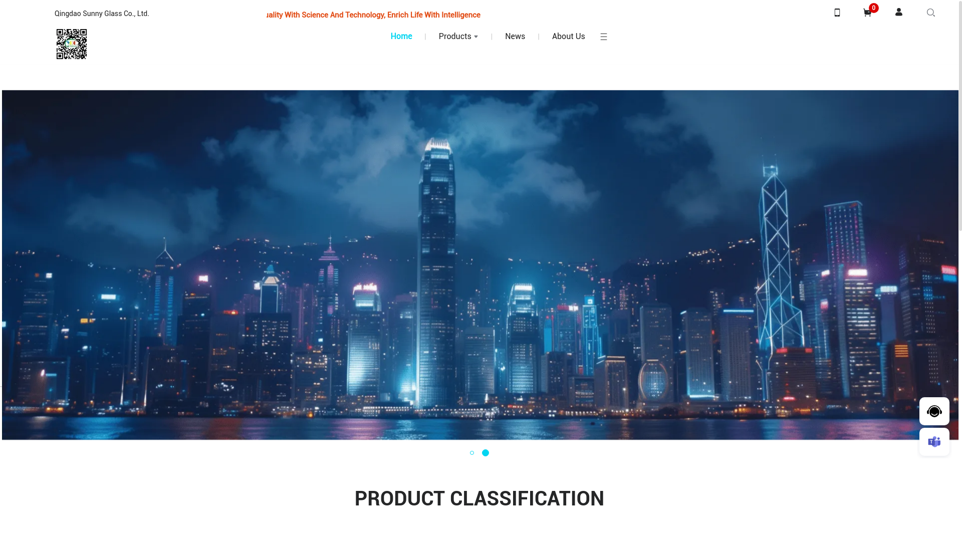 website screenshot of https://chsunnyglass.com/