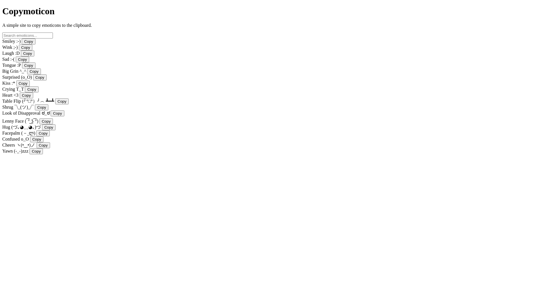 website screenshot of https://copymoticon.pages.dev/
