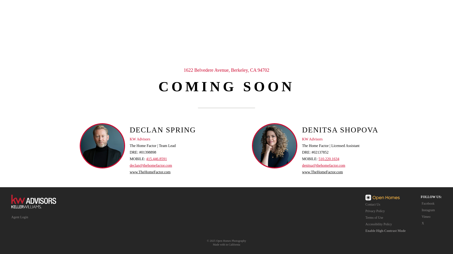 website screenshot of https://1622belvedere.com/